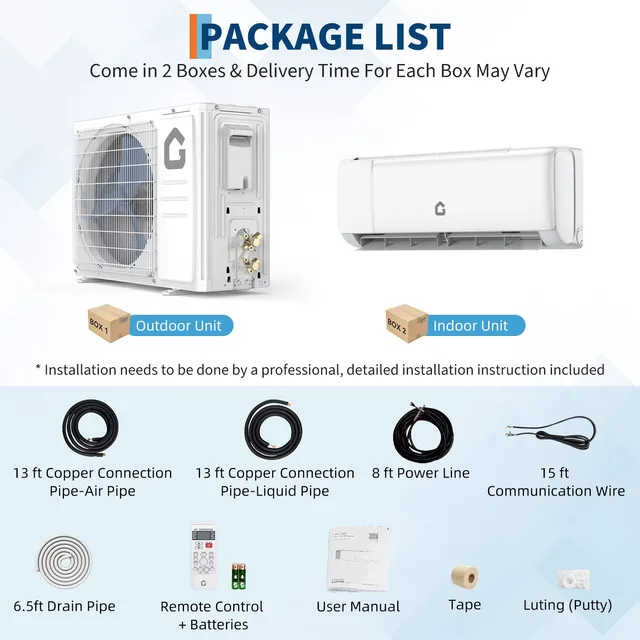 Heat Pump 110v 50 feet 13ft