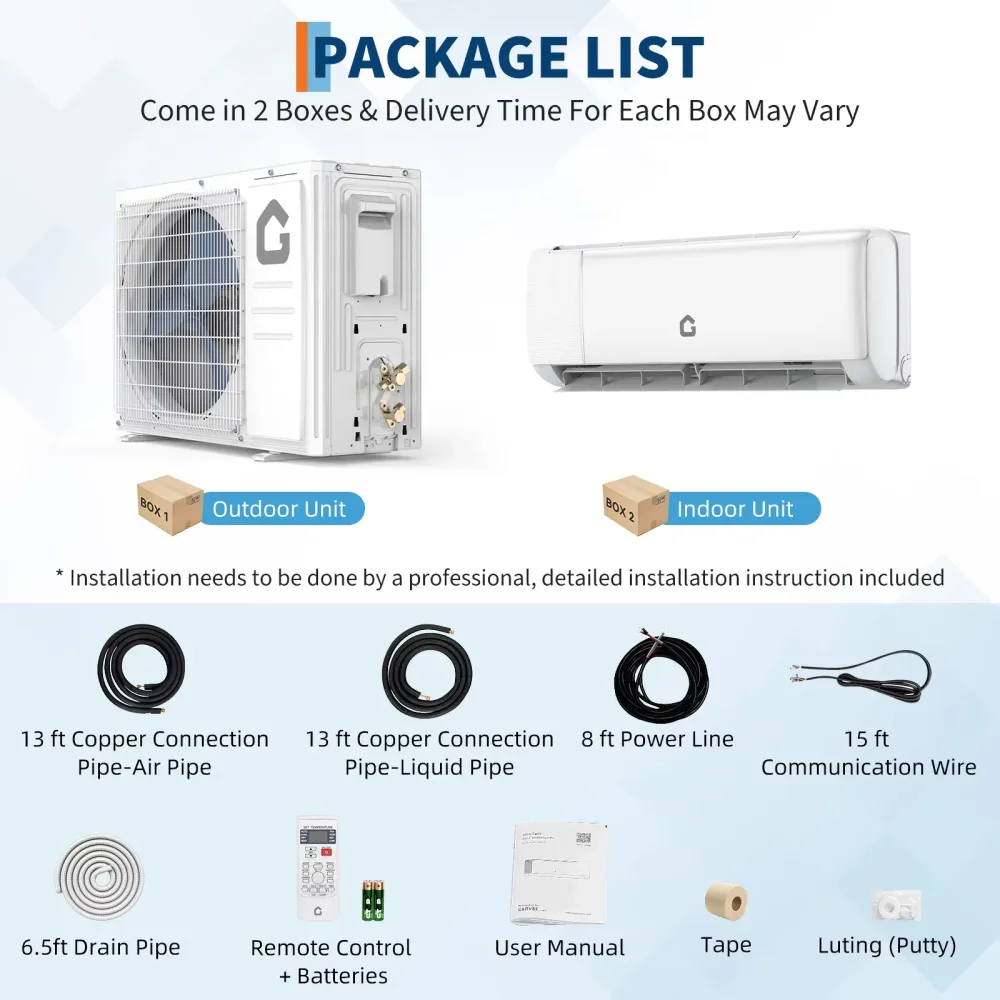 Heat Pump 110v 50 feet 13ft