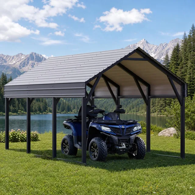 Metal Carport 13ft 13 ft 12 ft