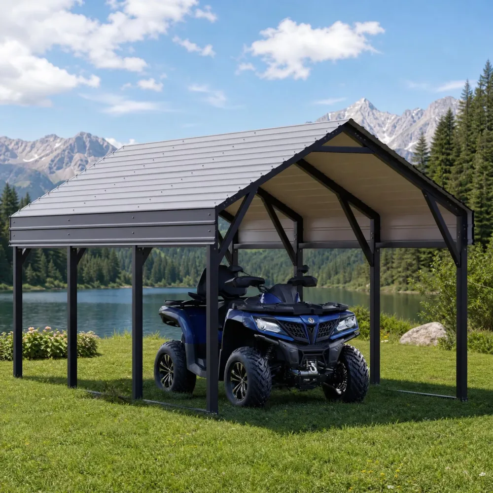Metal Carport 13ft 13 ft 12 ft