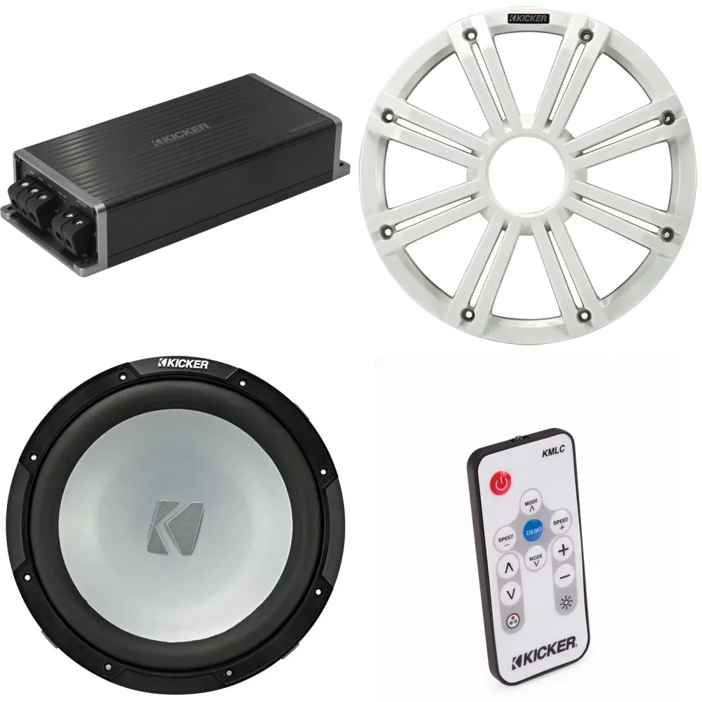 Subwoofer Audio 12" led white