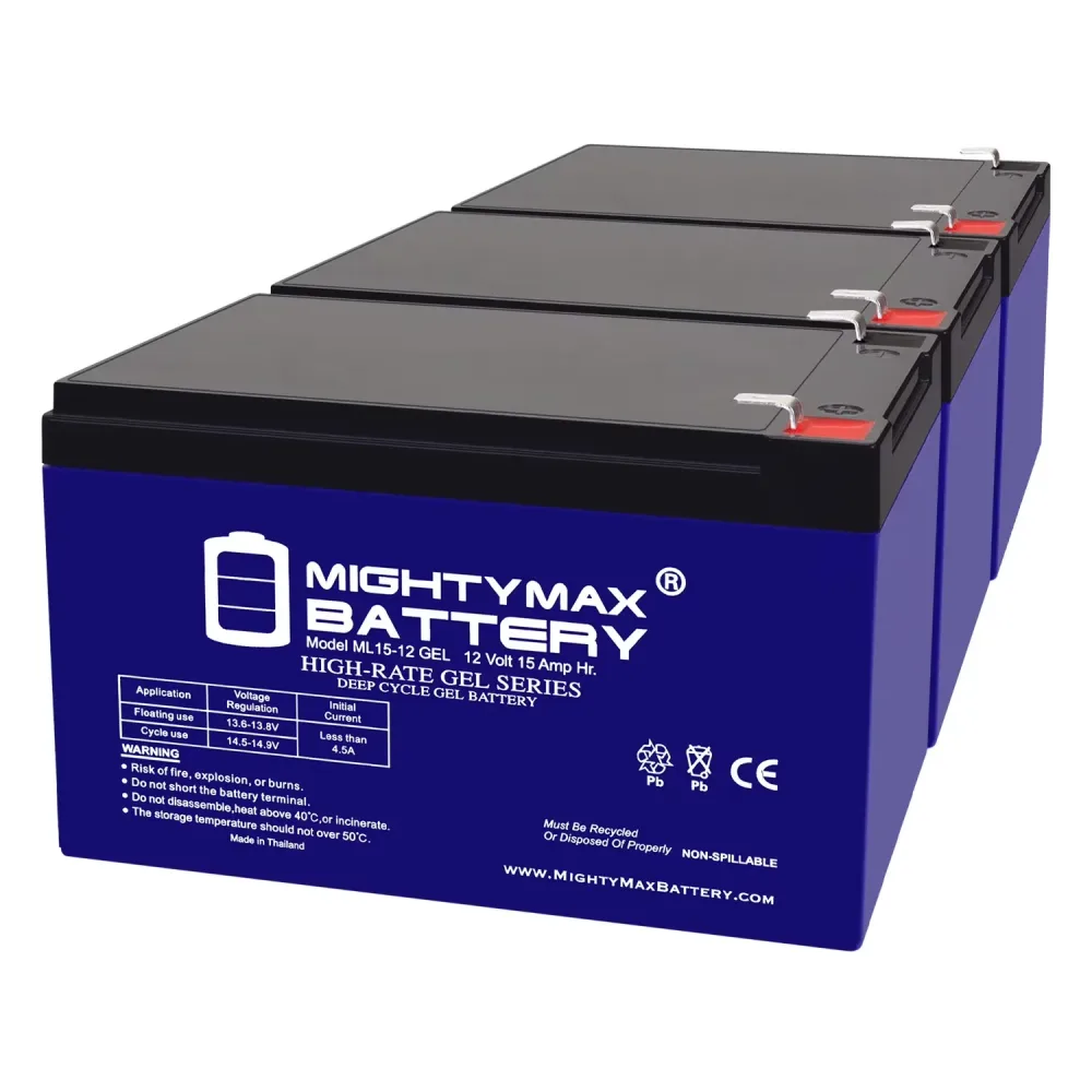 Battery 12v 3 pack 12 volt