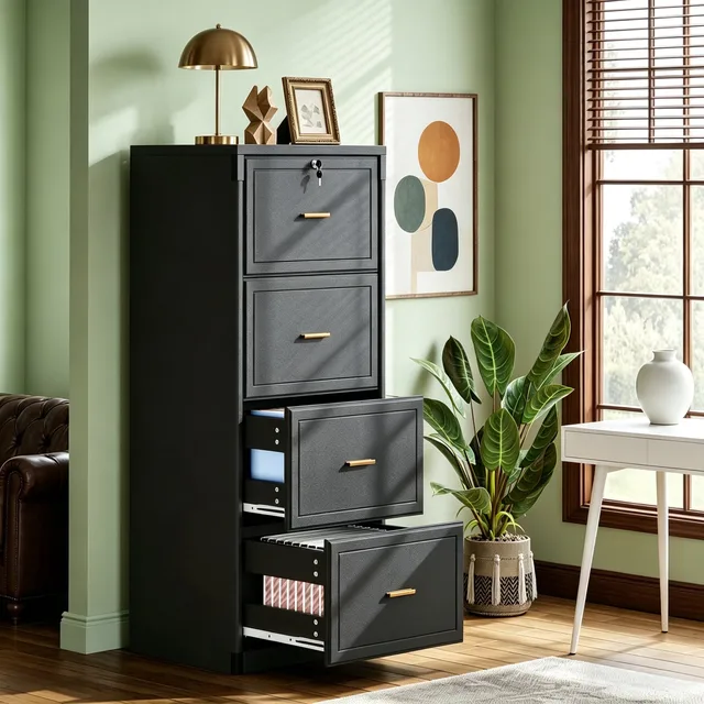 File Cabinet white black 51.18 inches
