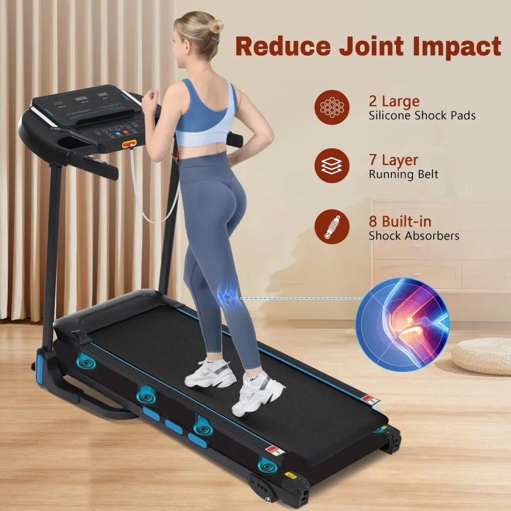 Foldable Treadmill 3.5hp 350lbs