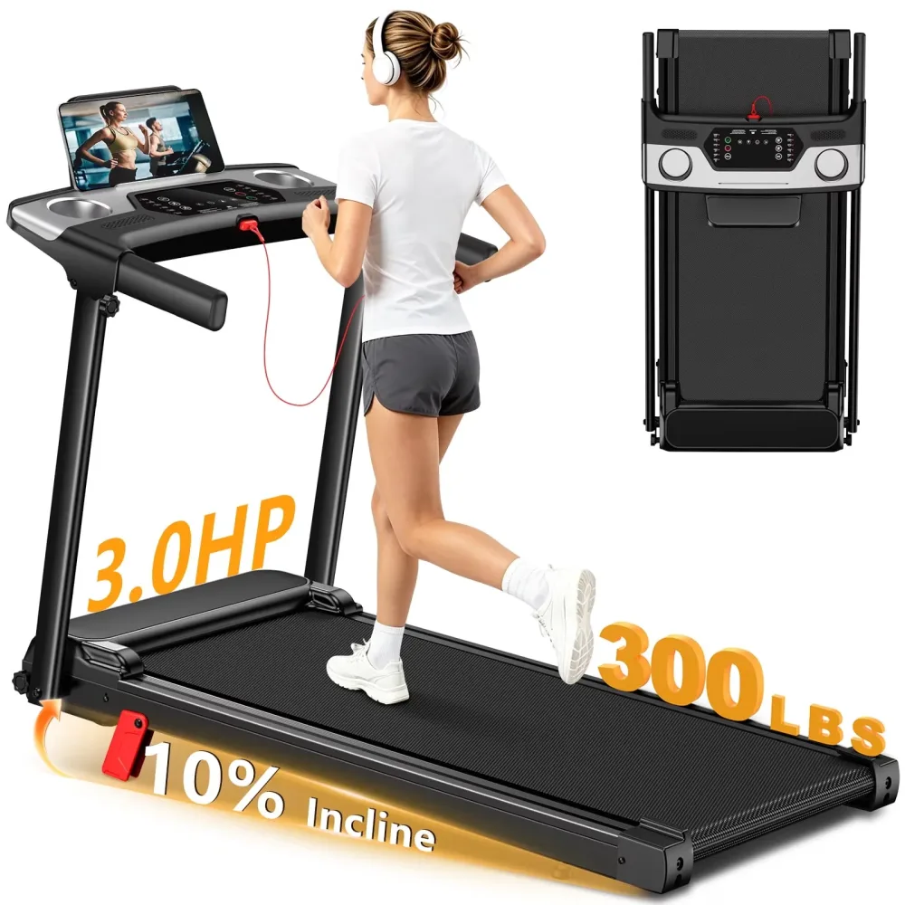 Electric Treadmill 3.0 hp 300 lb foldable