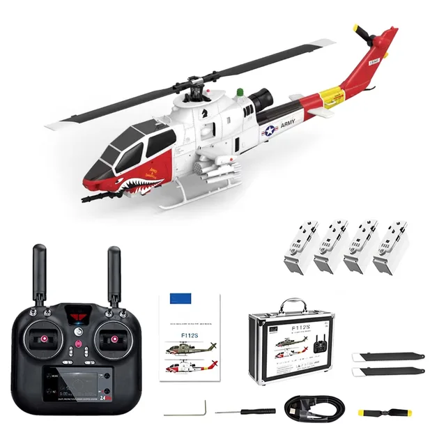 Helicopter Scale 9 channel red white