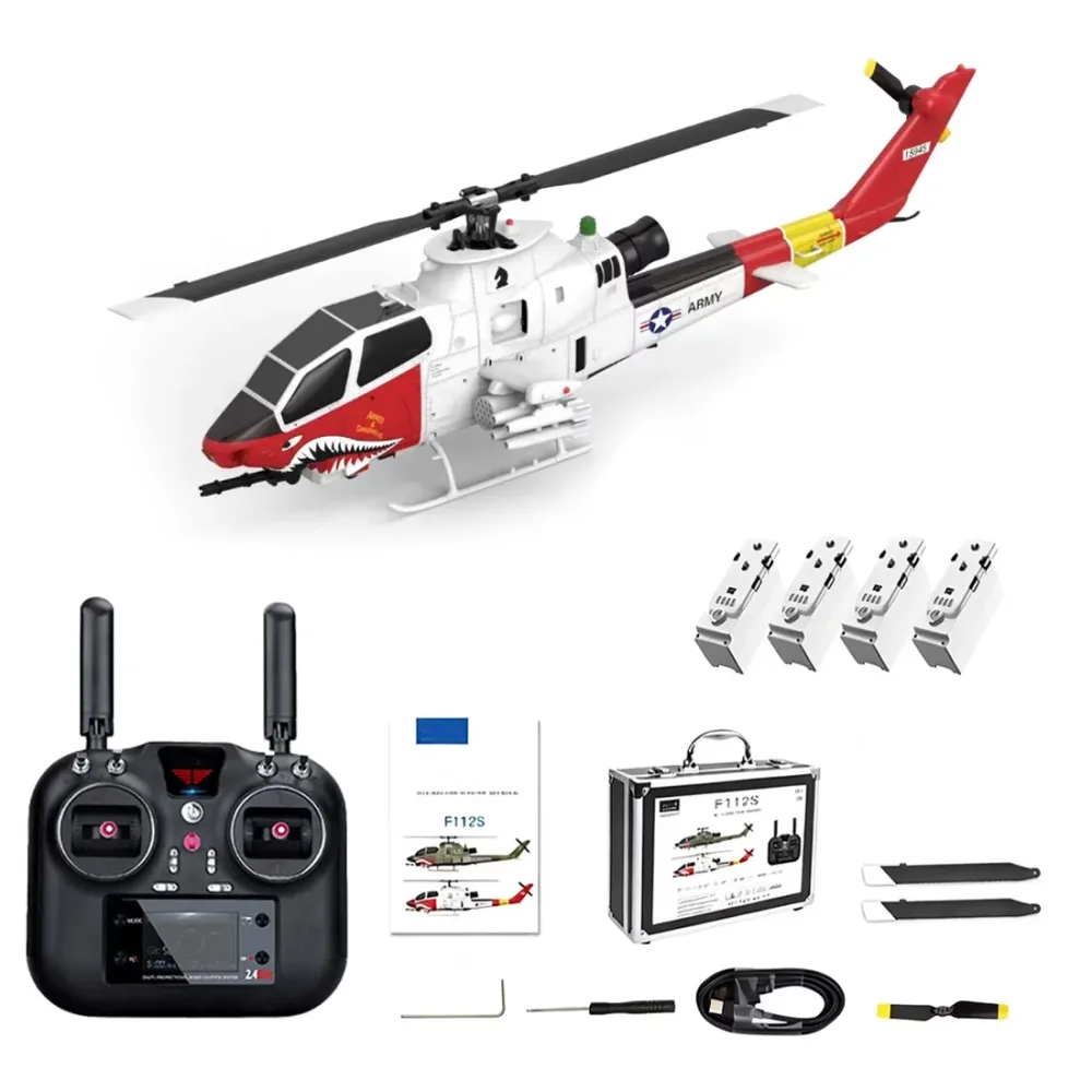Helicopter Scale 9 channel red white