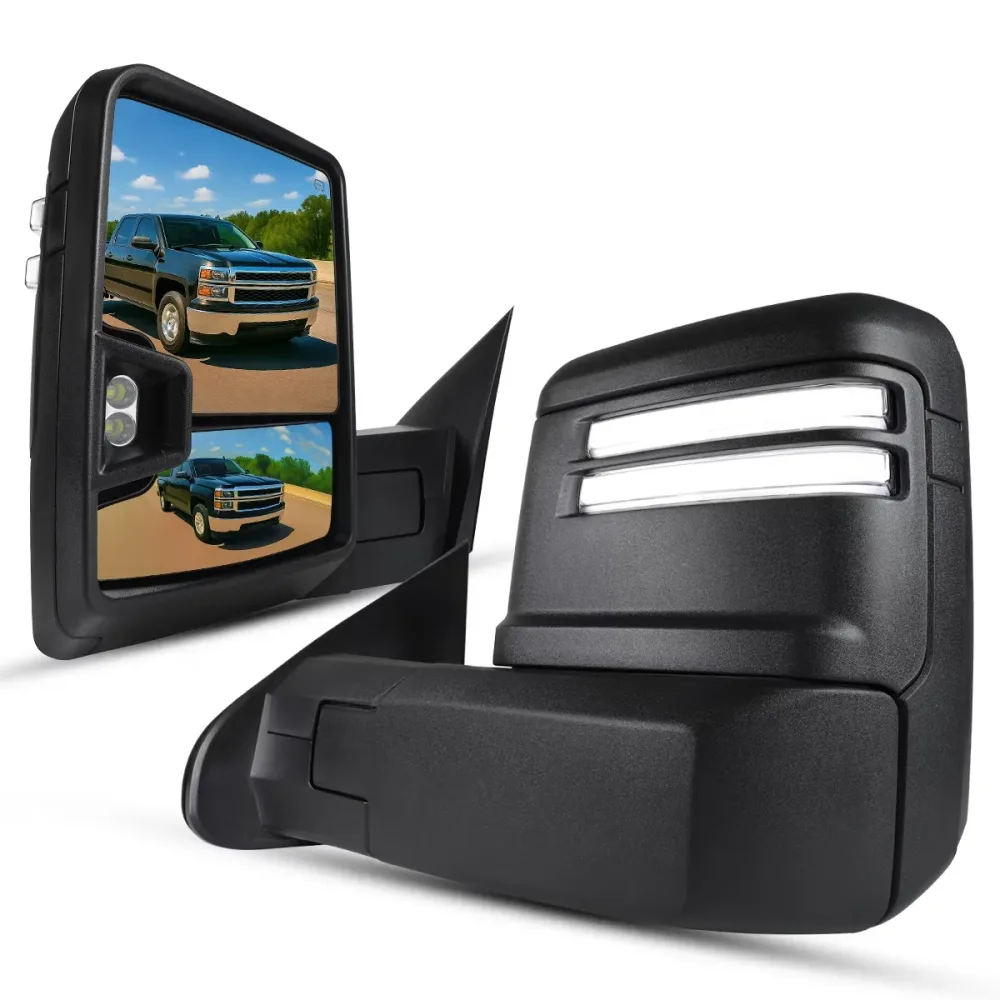 Mirror led black 1 pair