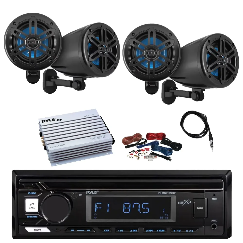 Player Stereo 180 watt bluetooth waterproof