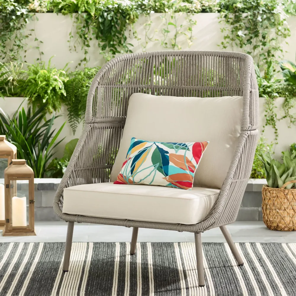 Accent Chair beige 33.86 in 38.58 in