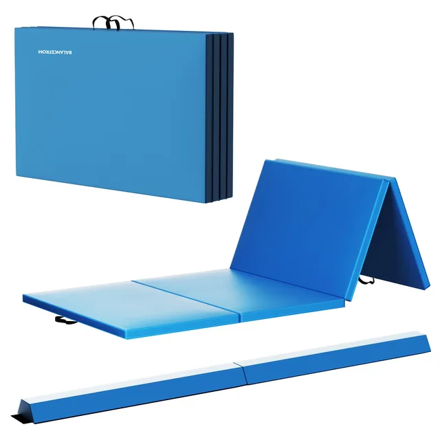 Mat 4' folding blue