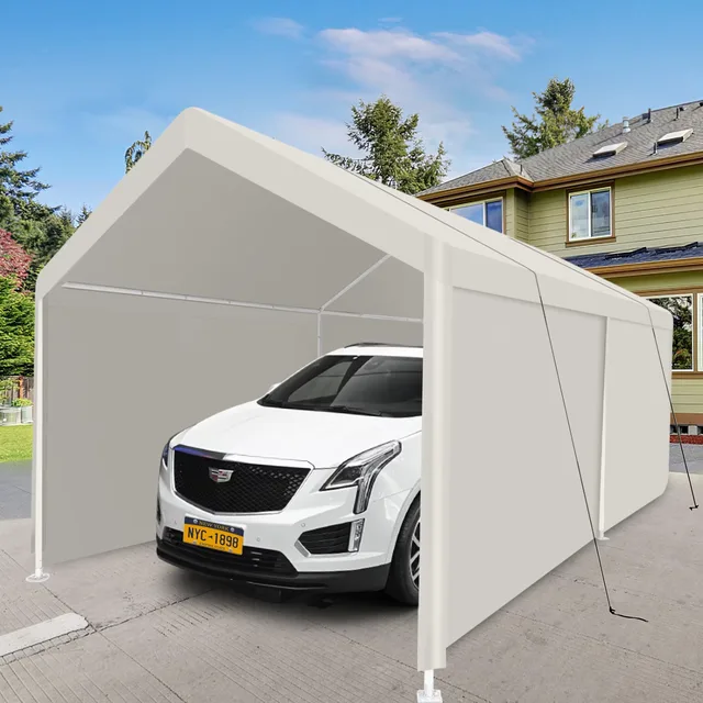Portable Carport 20 ft white