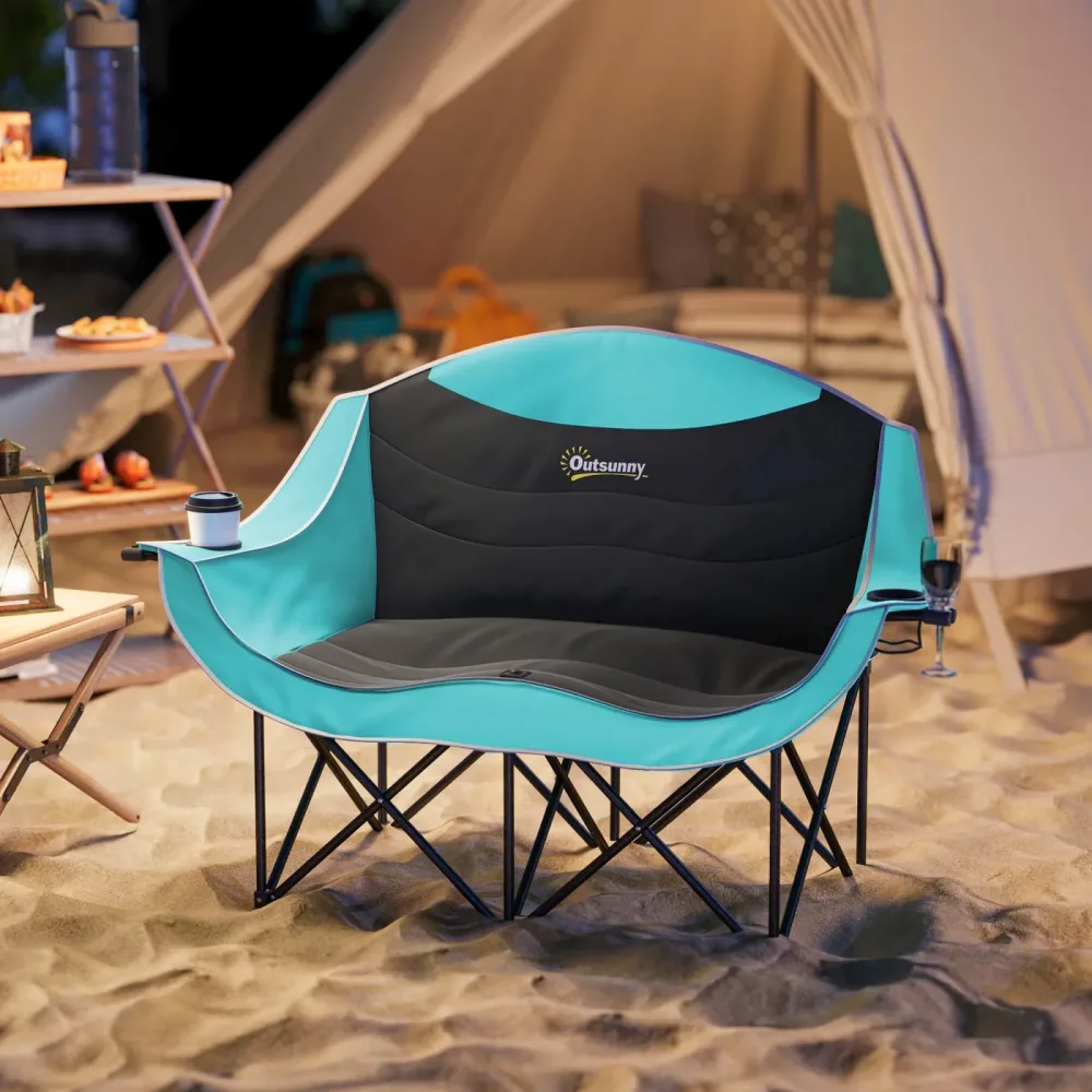 Camp Chair 2 person folding portable