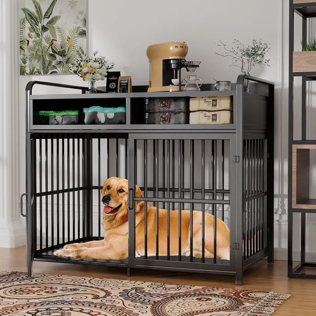 Dog Crate black 41.7" 20.5"