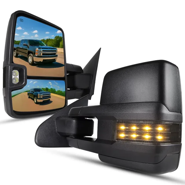 Mirror led black 12"