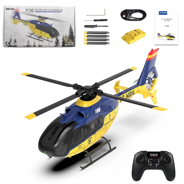 Helicopter Scale yellow blue led