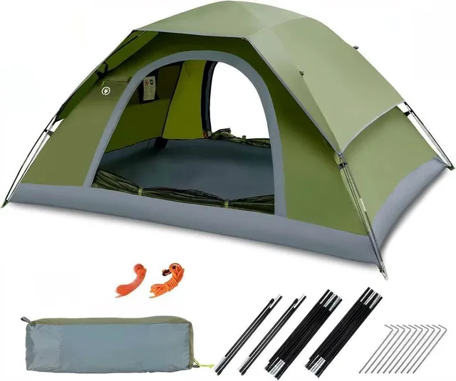 Backpacking Tent 1 person green 1-4 people