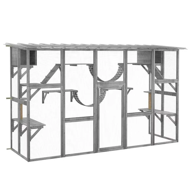 Crate Kennel gray 5.1 ft 118"