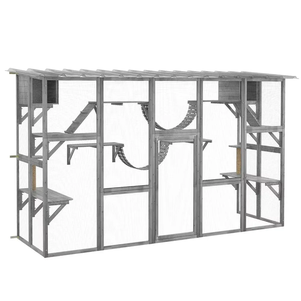 Crate Kennel gray 5.1 ft 118"