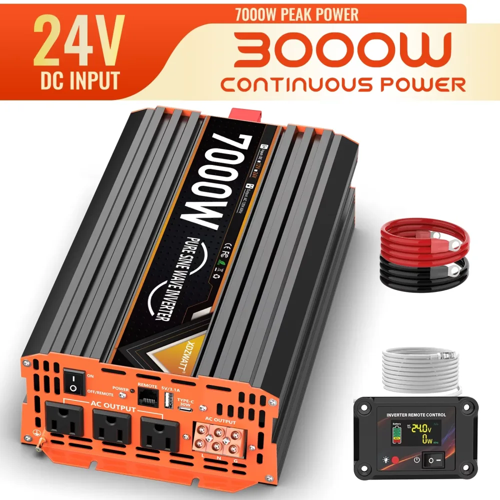 Power Inverter 24v 3000 w 7000 w