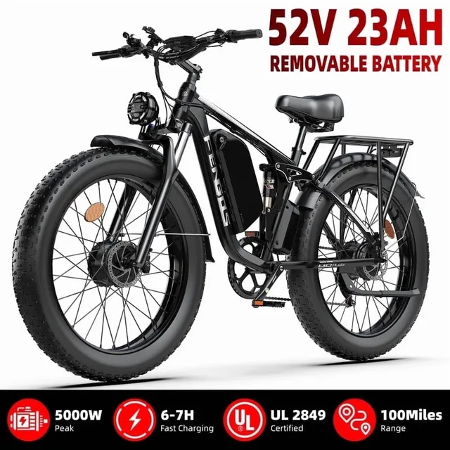 Electric Bike 26" 5000w 52v