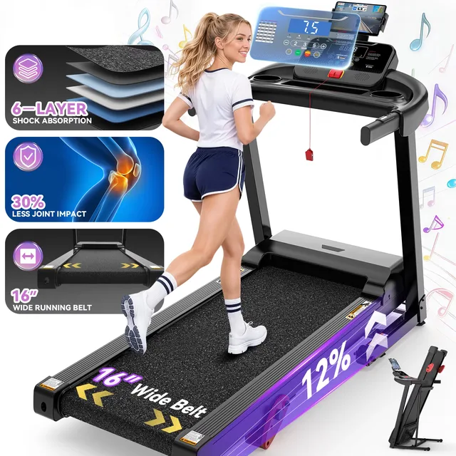 Treadmill 3.5hp 300 lbs portable
