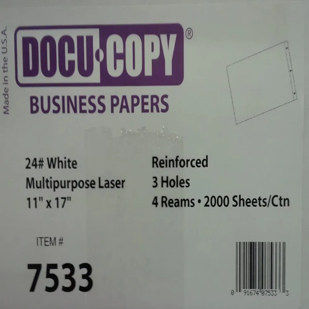 Paper Sheets 24lb 11" 17"