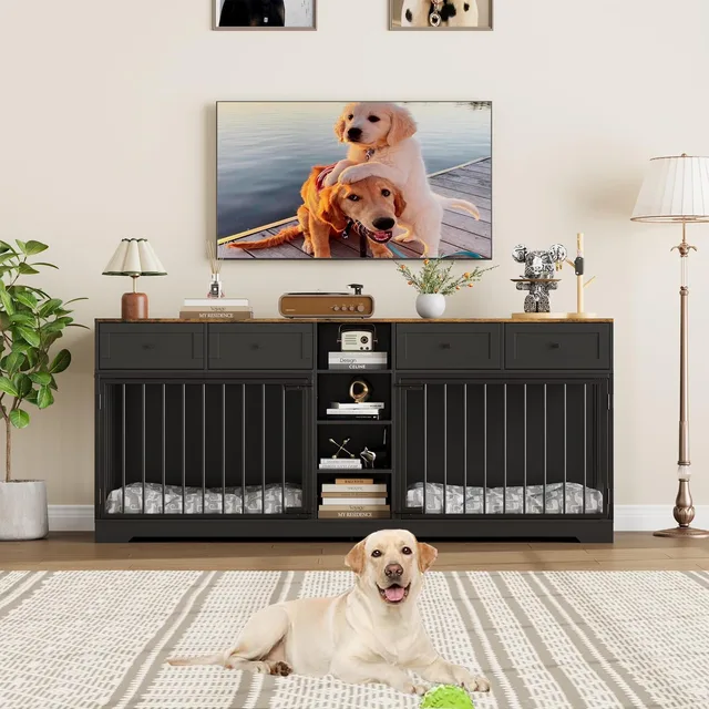 Dog Crate 82" black 19.7"
