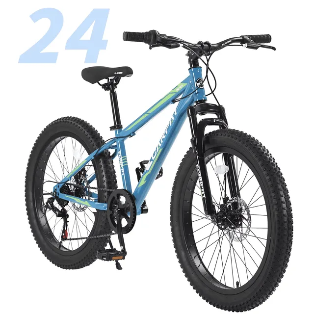 Mountain Bike 24 inch blue green