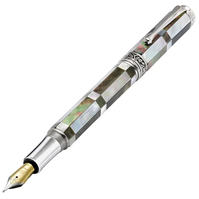 Fountain Pen black white 0.5 mm