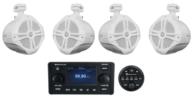 Receiver 8" bluetooth white