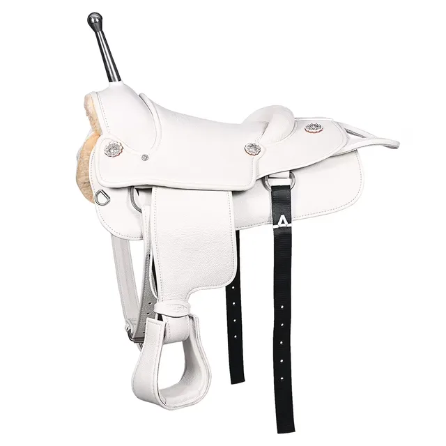 Saddle 16 in 16" white