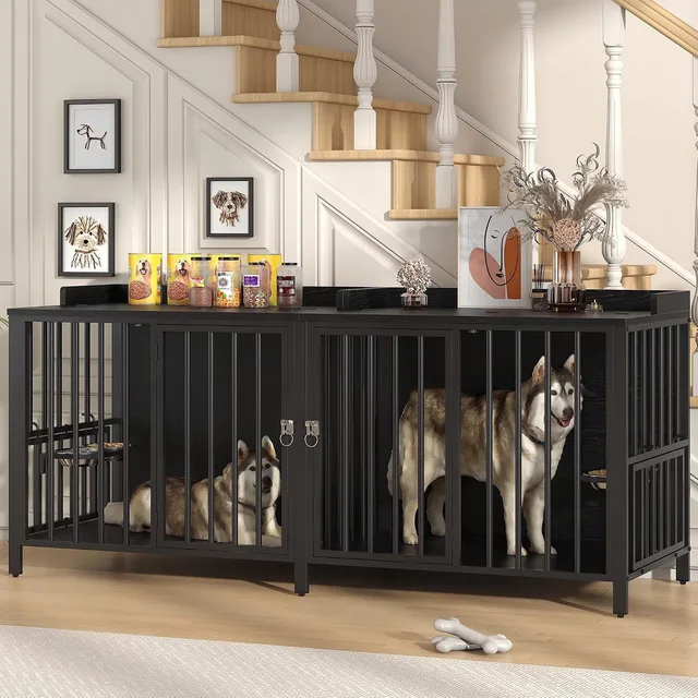 Dog Crate 63 inch 78.7 in brown
