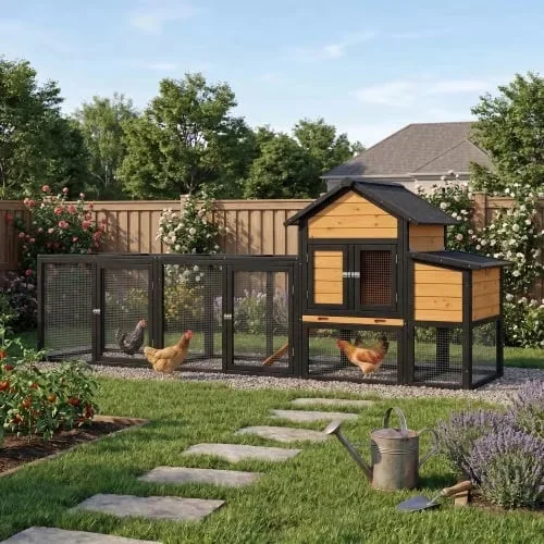 Chicken Coop waterproof gray black