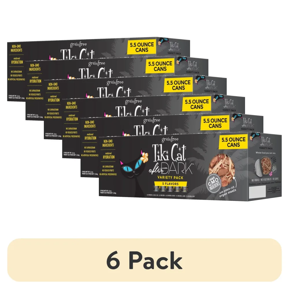 Cat Food 6 pack 5.5 oz 55 ounce