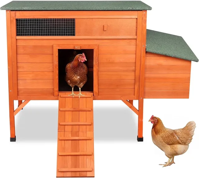 Chicken Coop insulated weatherproof orange