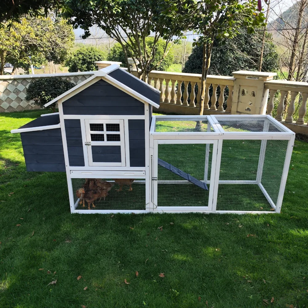 Chicken Coop gray 56 lb 80.7"
