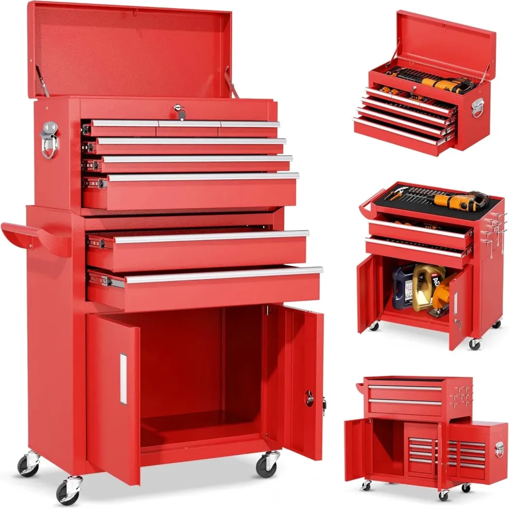 Tool Box locking black red