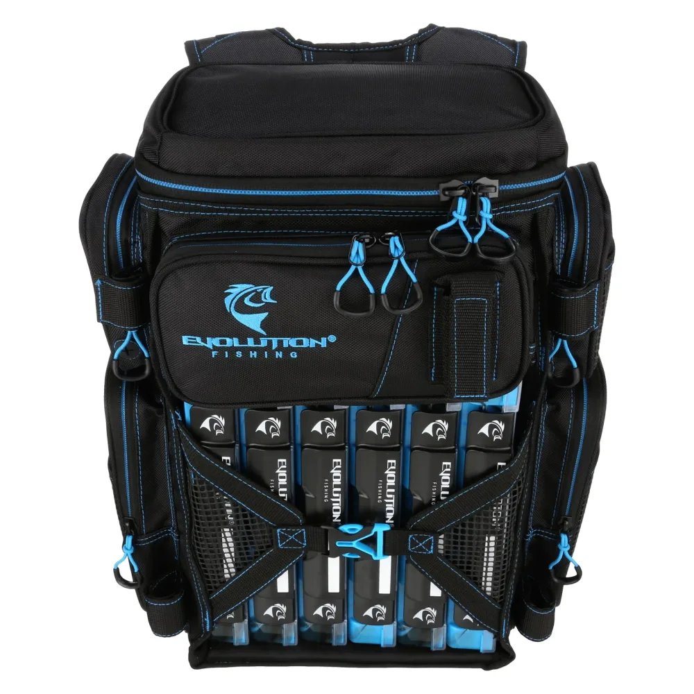 Tackle Backpack blue waterproof adjustable