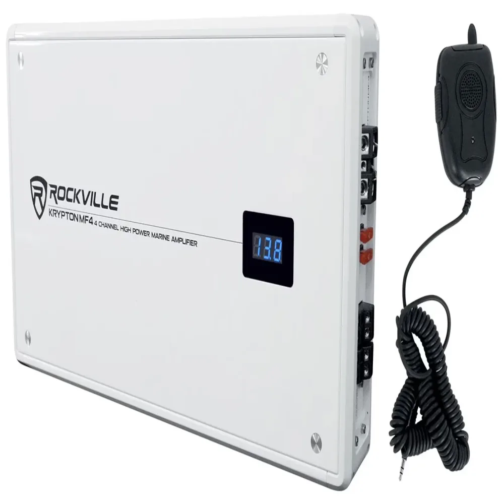 Marine Amplifier 2400w 4 channel white