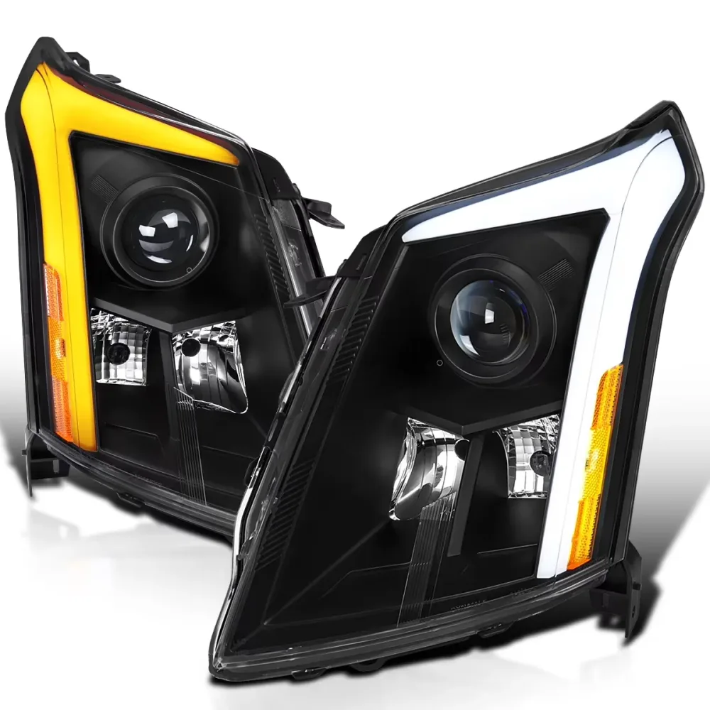 Projector Headlights led black 1 pair