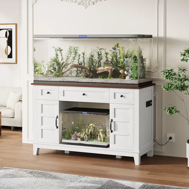 Fish Tank 55-75 gallon 1400lbs white
