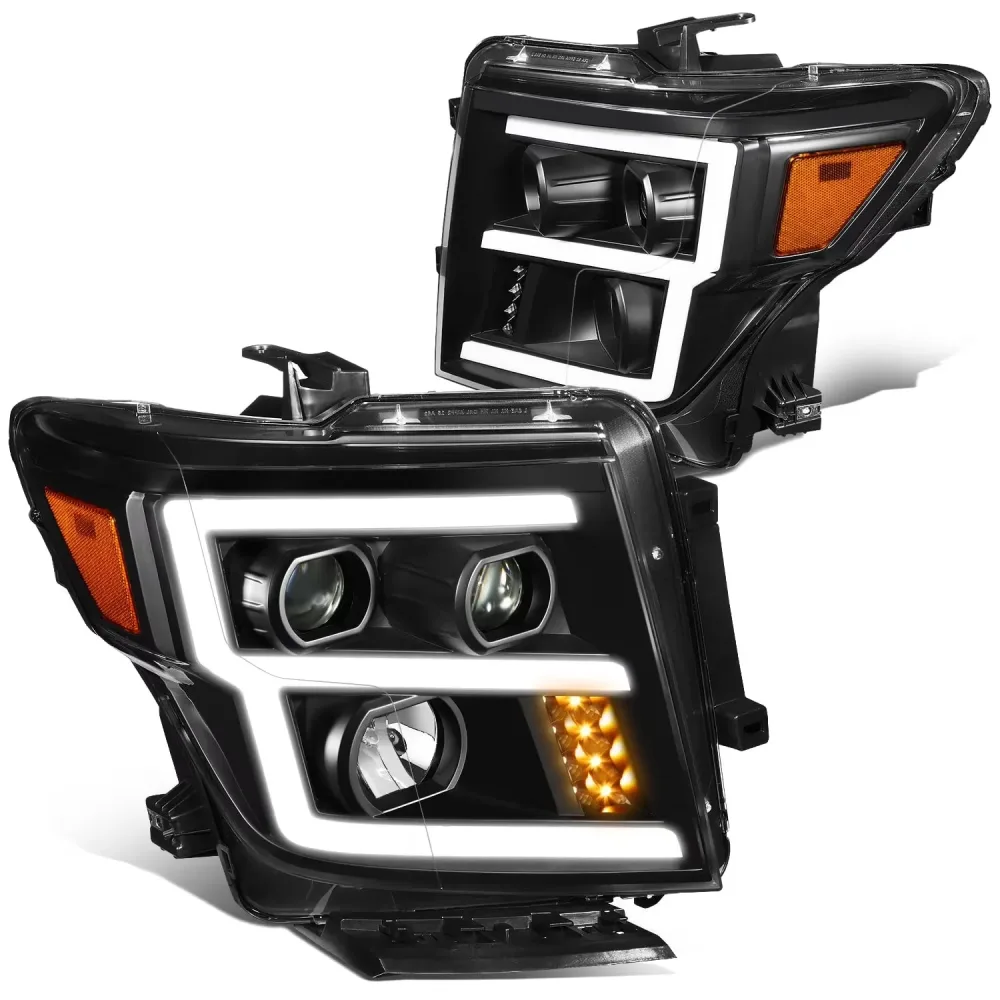 Projector Headlights led black white