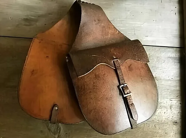 Leather Saddle brown 10" 3"
