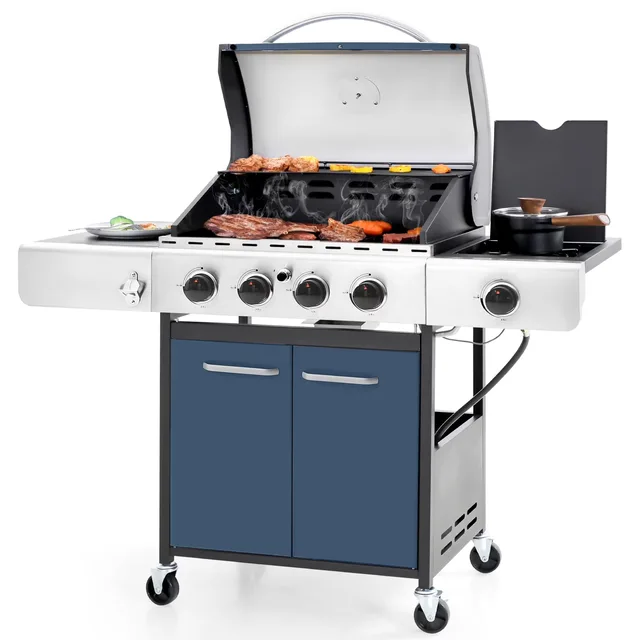 Grill blue 20 lb foldable