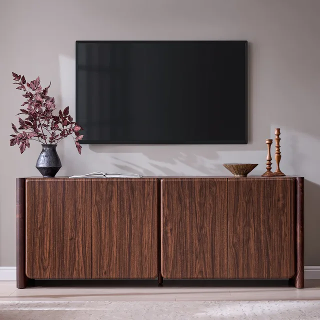 Living Room 70 inch adjustable brown