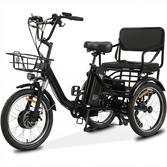 Electric Tricycle 48v foldable black