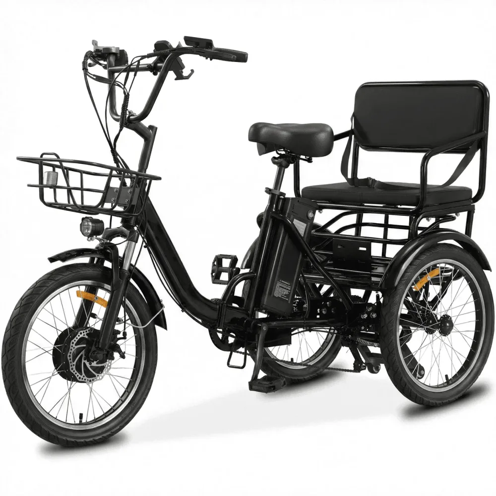 Electric Tricycle 48v foldable black