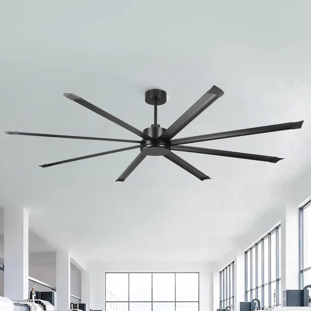 Ceiling Fan 100" black 12"