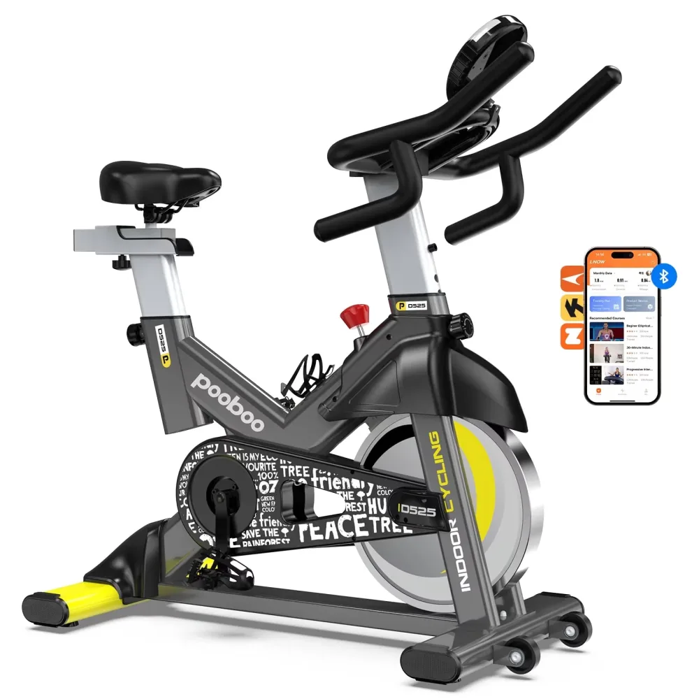 Exercise Bike 40 lbs 350 lbs black